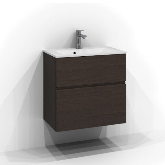 Svedbergs Poem Profil Servantskap Slim D35 med 2 Skuffer Brun ask / 60cm SV-3356652 Svedbergs Poem Profil Servantskap Slim D35 med 2 Skuffer Brun ask / 60cm SV-3356652
