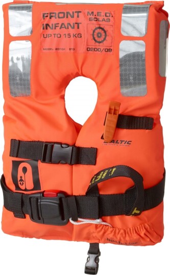 Redningsvest for barn BALTIC M.E.D./Solas Foam MK3 Infant Std Orange -15 kg