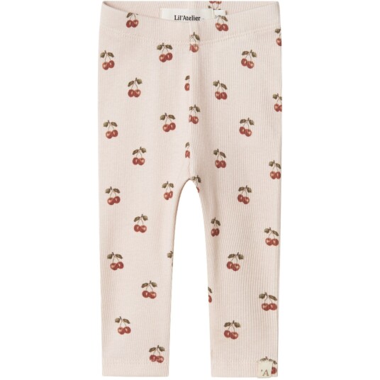 Lil"Atelier Silver Peony Cherry Nbflavo Elf Slim Leggings Lil Noos 68