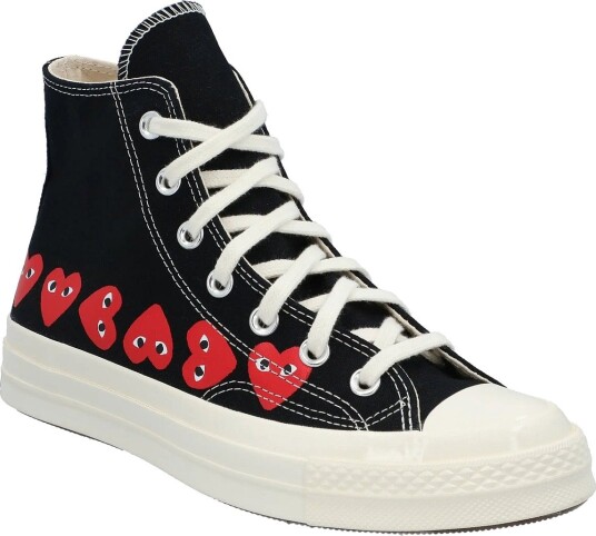 Comme des Garçons Converse X Play Comme Des Garcons Chuck 70 Multi Heart BLACK 39