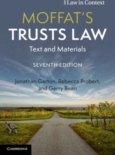 Moffat'S Trusts Law Av Jonathan (University Of Warwick) Garton, Rebecca (University Of Exeter) Probert, Gerry Bean