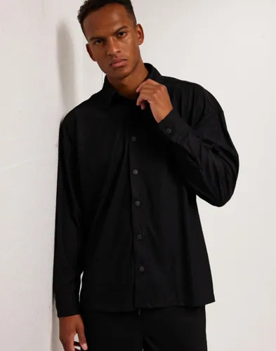 Only & Sons Onskari Plizze Ls Rlx Overshirt Skjorter Svart