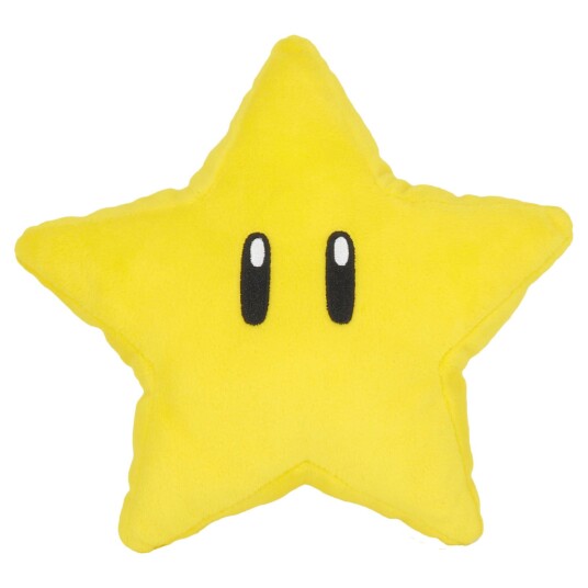 Super Mario Plysj Super Star 18 cm Kosedyr Super Mario Plysj Super Star 18 cm Kosedyr