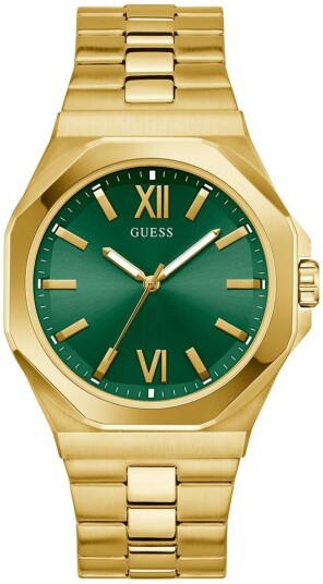 Guess Herreklokke GW0849G2 Emperor Grønn/Gulltonet stål Ø42 mm