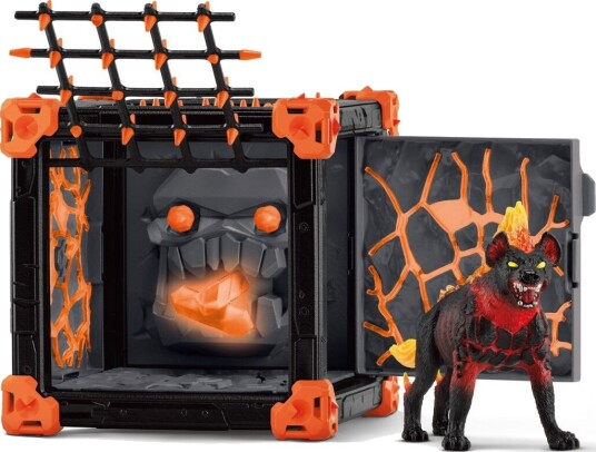 Schleich BattleCave Lava Hyena Lekesett med 27 Deler