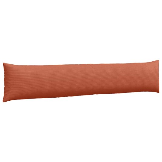 Sofaputer 2 pcs Rød oransje 200 x 40 cm Corduroy stoff