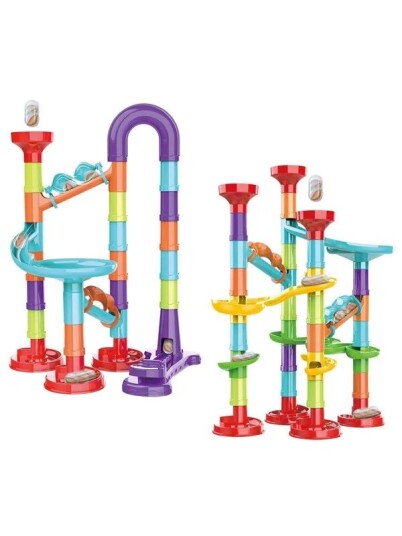 Johntoy Marble track Super Run Set 45 pcs. Johntoy Marble track Super Run Set 45 pcs.