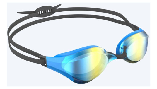 Watery Elite svømmebrille Rattle Pro Mirror Blå/gull Konkurranse / trening svømmebriller Watery Elite svømmebrille Rattle Pro Mirror Blå/gull Konkurranse / trening svømmebriller