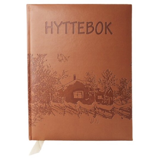 Hyttebok preget hyttedesign A4