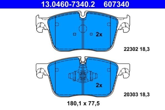 Bremseklosser ATE 13.0460-7340.2