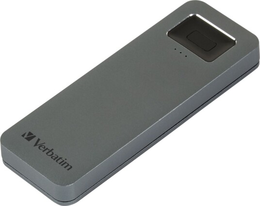 Verbatim Fingerprint Secure 512GB Ekstern SSD USB C 