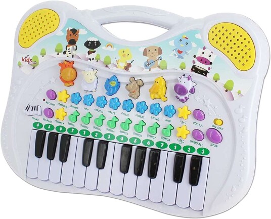 Animal Piano keyboard med dyrelyder musikk og opptaksfunksjon Animal Piano keyboard med dyrelyder musikk og opptaksfunksjon
