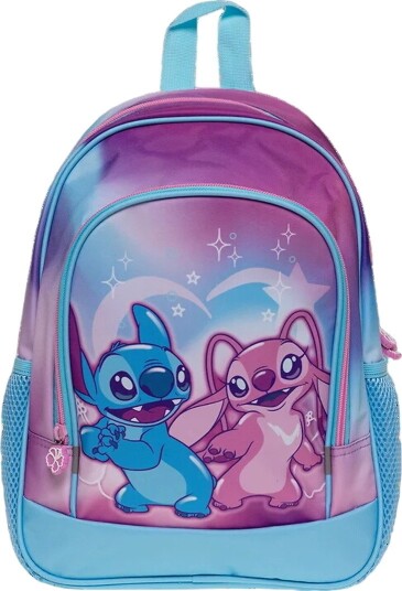 Stitch Ryggsekk   Medium+   Lyseblå m. Stitch/Angel   Stitch   OneSize   Ryggsekk Lilla