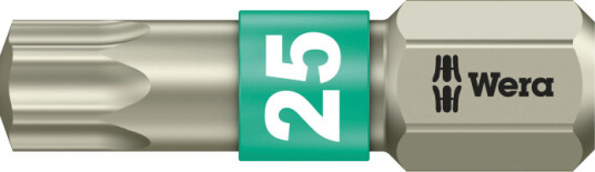 Wera Bits 1/4 Torsion Torx T25x25mm, Rostfri