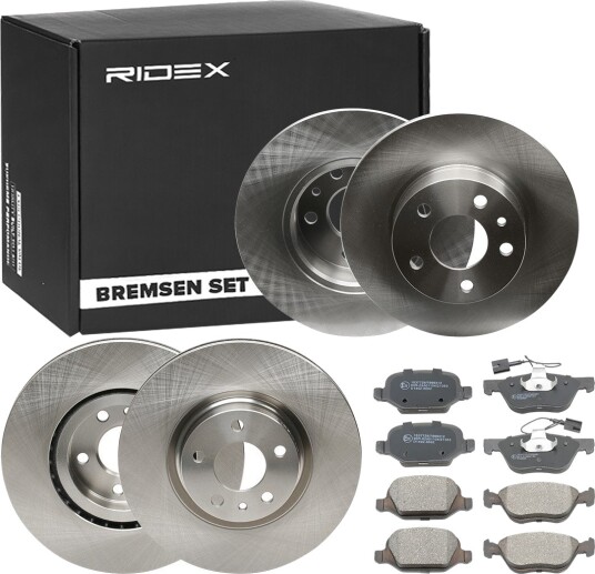 Bremseskiver og -klosser RIDEX 3405B0368
