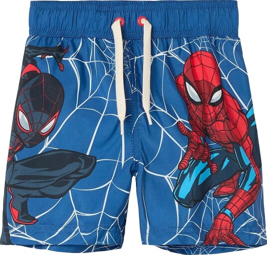 Name It Badebukse nmmMave Spider Long Swimshorts Blå Name It Badebukse nmmMave Spider Long Swimshorts Blå