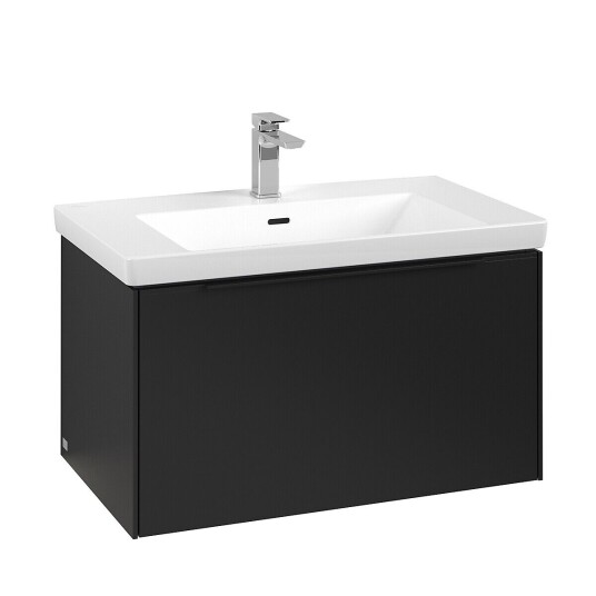 Villeroy & Boch  Subway 3.0 Servantskap m/1 skuff 772x429x478 mm Vulkansort Matt