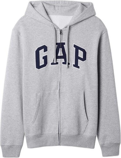 GAP Adult Vintagesoft Arch Logo Zip Hoodie Grey XL GAP Adult Vintagesoft Arch Logo Zip Hoodie Grey XL
