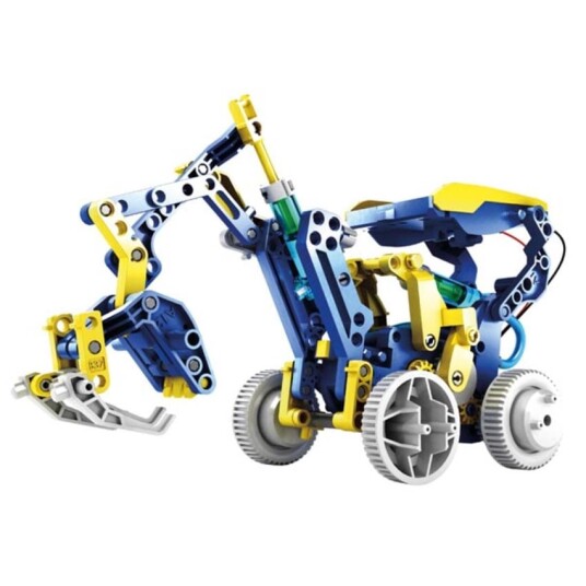 Robotbyggesett 12 i 1 design drevet av solenergi