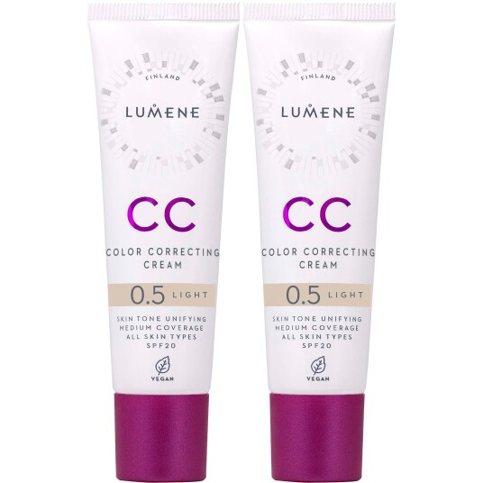 Lumene Bundle CC Color Correcting Cream SPF20 Light x 2