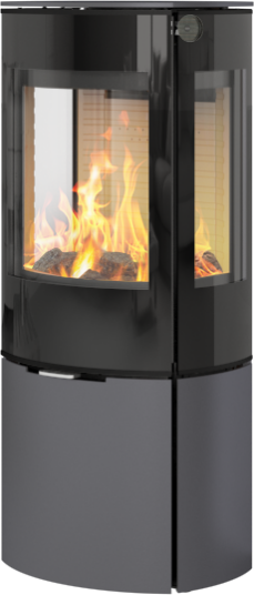 Rais Caro 110 platina vedovn med sideglass og glassdør Rais Caro 110 platina vedovn med sideglass og glassdør