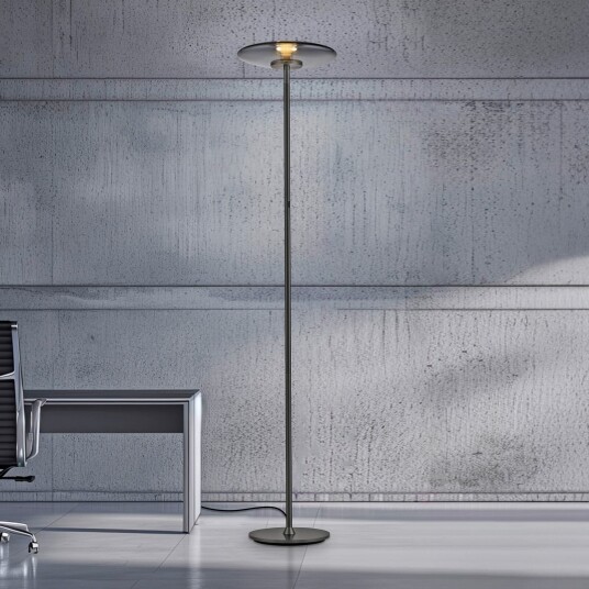 Gulvlampe PURE Vitrum dimmbar Grå Stue Aluminium Moderne 180 Grå