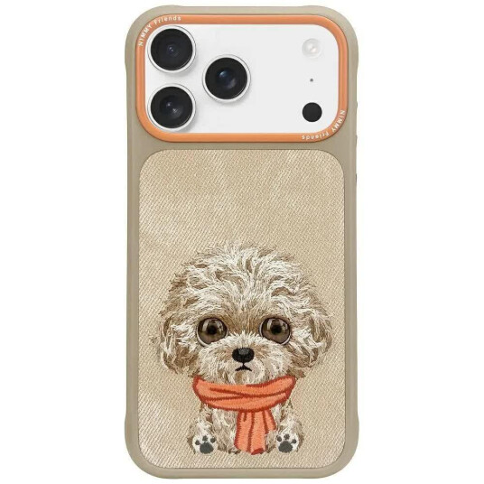 Nimmy Big Eyed Pet 2.0 Hundedeksel for iPhone 17 Beige