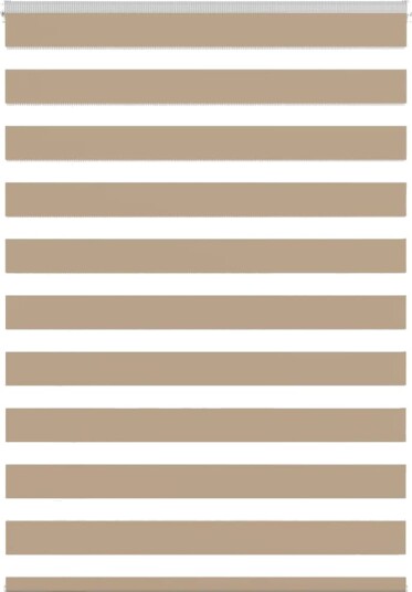 Sebragardin sandbrun 115x100 cm stoff bredde 110,9 polyester