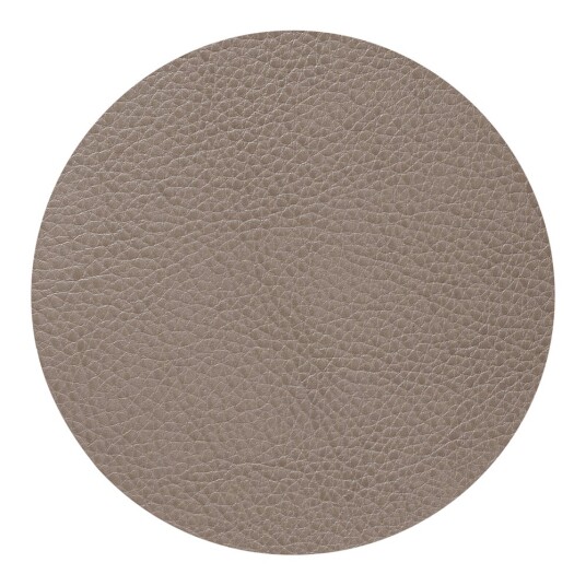 Lind DNA  Leather Serene Circle glassunderlag 10 cm mole grey