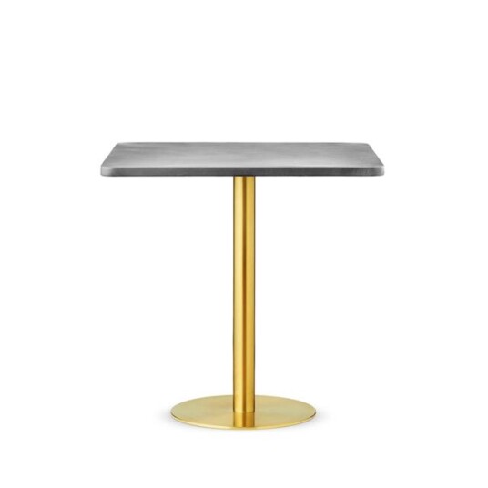 Design By Us Skins Salongbord 74x74 Gull/røykfarget