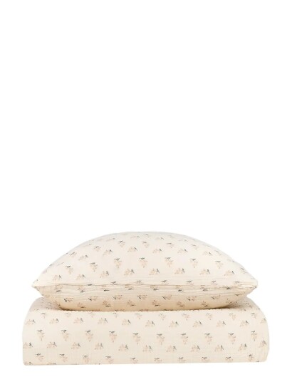 NOBODINOZ Kid Duvet Cover Set In Washed Double Muslin Wabi Sabi Cream 100X140CM;45X40CM NOBODINOZ Kid Duvet Cover Set In Washed Double Muslin Wabi Sabi Cream 100X140CM;45X40CM