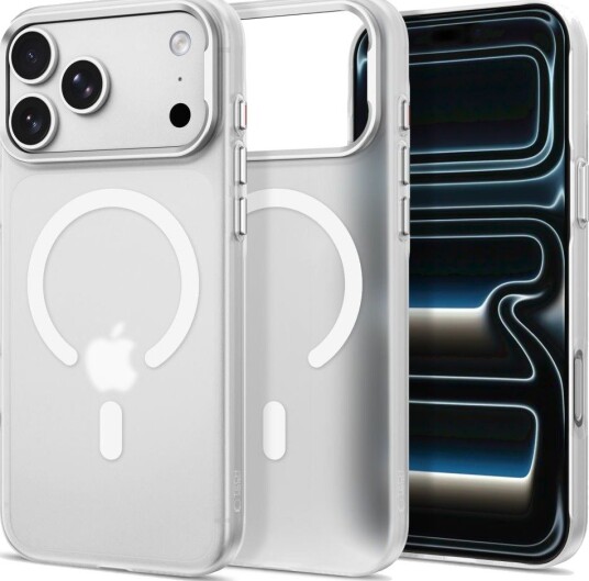 Tech-Protect MagZero MagSafe-etui til iPhone 17 Pro Max / 18 Pro Max – matt hvit