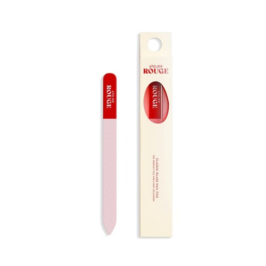 Classic Glass Nail File Red/Pink