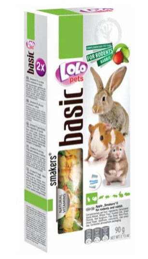 Lolo Pets Frøstenger Gnager/Kanin Med Eple