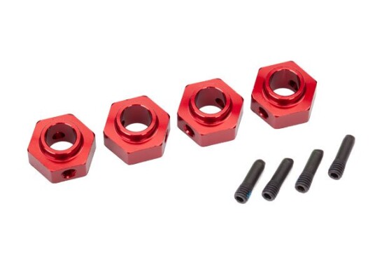 Traxxas 8269R Wheel Hubs 12mm Hex Alu Red 4 TRX-4 Traxxas 8269R Wheel Hubs 12mm Hex Alu Red 4 TRX-4