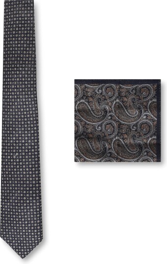 Amanda Christensen Tie & Pocket Square   409 NAVY   One Size