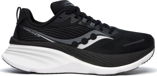 Saucony Women's Hurricane 24 Black 40, Black Saucony Women's Hurricane 24 Black 40, Black