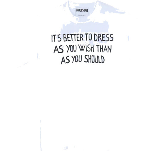 Moschino Herre Topper Hvit S,