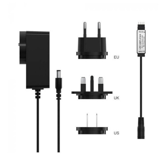 Sonoff LED strip amplifier forsterker med EU + UK US plugg