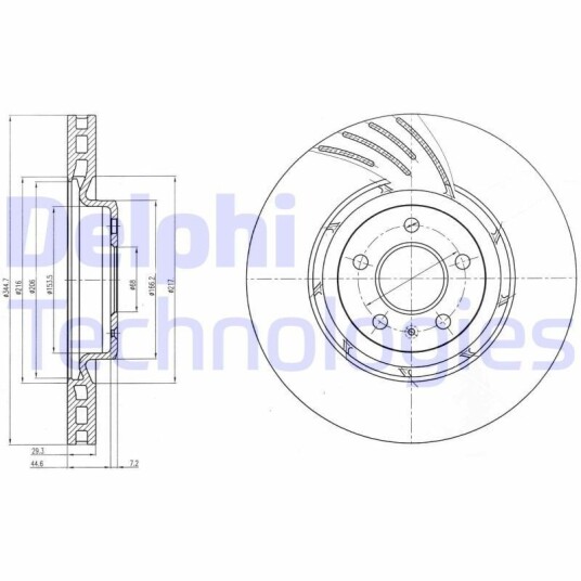 Bremseskive DELPHI BG9052