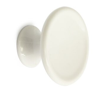 Habo Knopp aron plast hvit