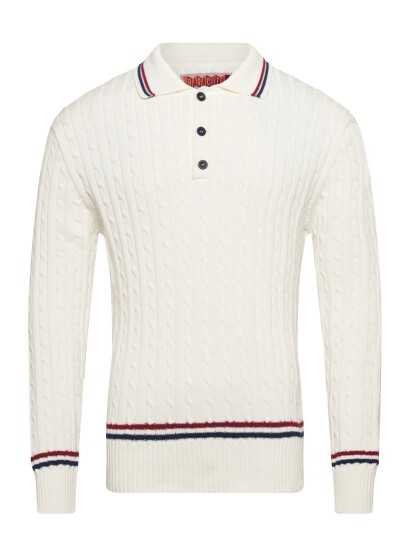 Baracuta Cricket Polo Cream XL