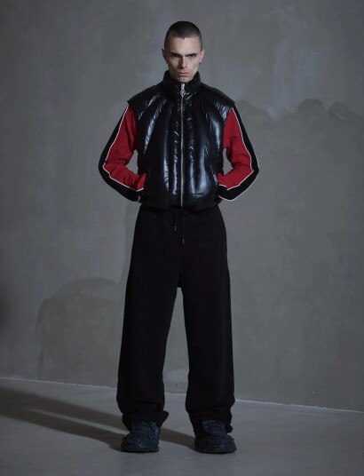 HAN Kjøbenhavn Retro Padded Vest   Black   M