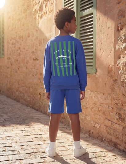 Name It Nkmhaddian Ls Rlx Swe Unb Box Blue 116