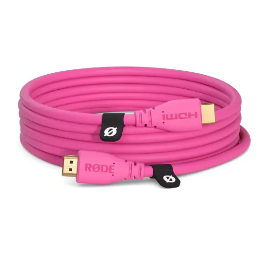 Røde HDMI-Kabel 3m Pink 3m Rosa