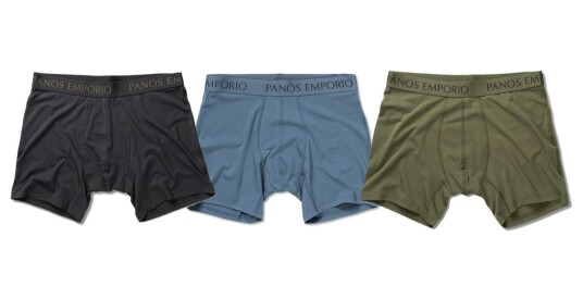 Panos Emporio Man Pe 3pk Base Bamboo Boxer Grey/olive/bluesteel M