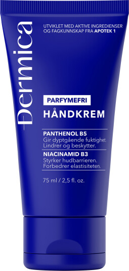 Dermica håndkrem parfymefri 75 ml