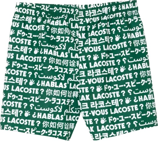 Lacoste Badshorts Maillot De Bain Grønn Lacoste 6 år 116 Badetøy