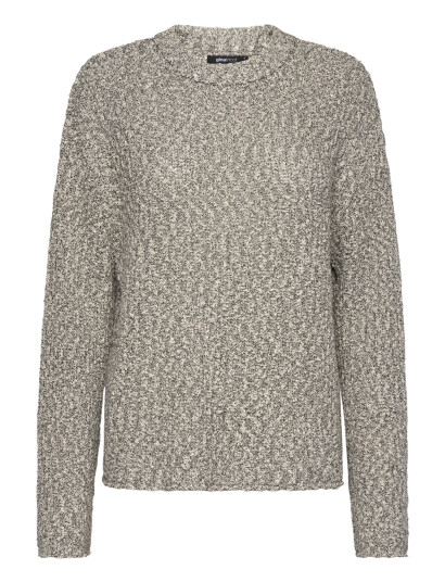Gina Tricot Slub Knitted Sweater - Grey - XS