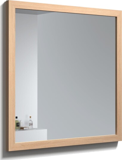 Korsbakken Rustic Speil med Ramme av Eik Lys / 80cm Korsbakken Rustic Speil med Ramme av Eik Lys / 80cm